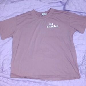 Purple Love Streak Los Angeles short sleeve T-shirt